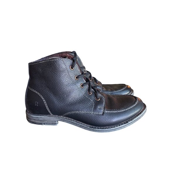 Roan Cass BLACK BARCELONA Handmade Ankle Lace Up Boots Size 10 Bed Stu‎ main image 4